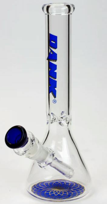 Beaker Glass Bong - Blue