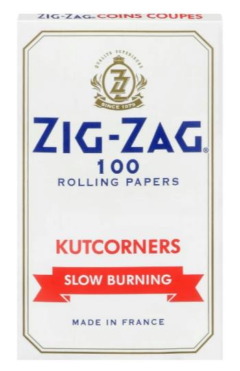 Kutcorners Slow-Burning Rolling Papers - White