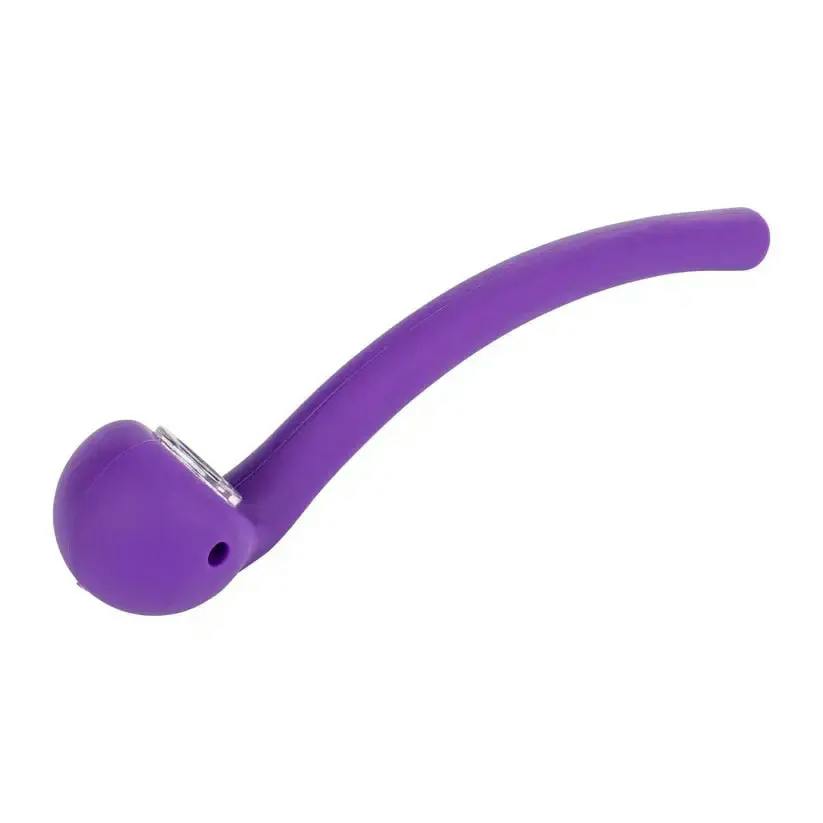 LIT Silicone 8" Gandalf Hand Pipe - Purple