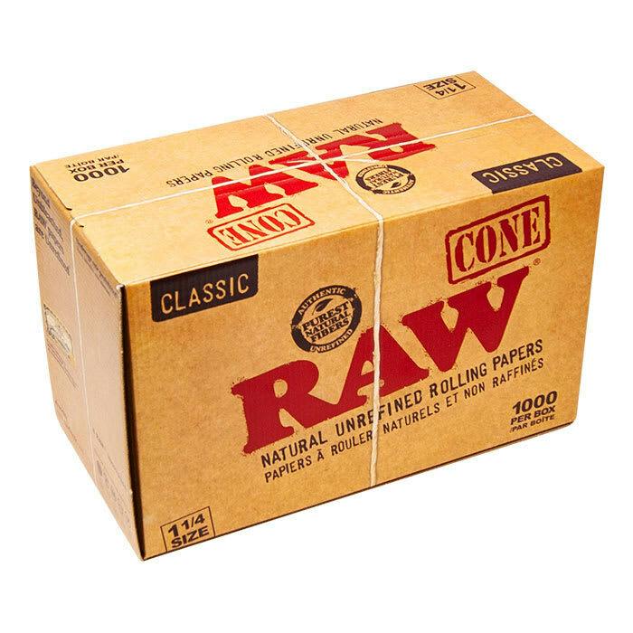 Raw Classic 1 1/4 Prerolled Cones - 1000pk