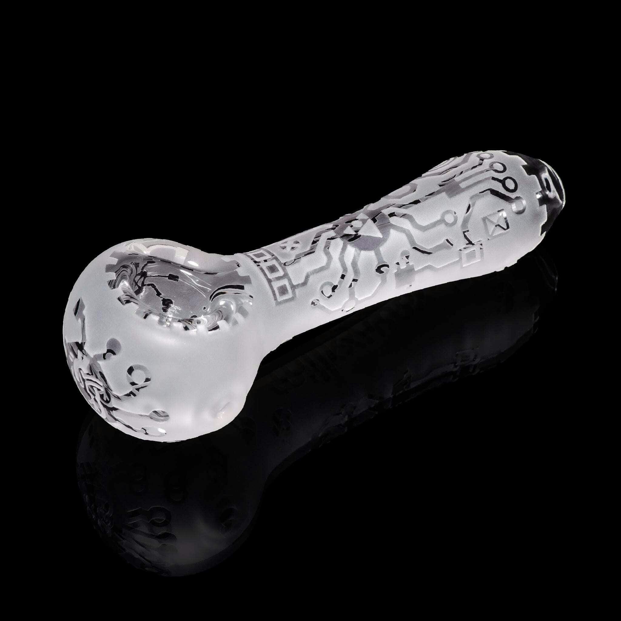 4.5" Circuitboard Clear Hand Pipe