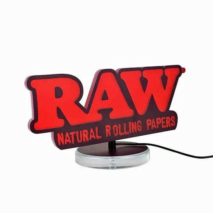 Raw Light Up Logo Sign