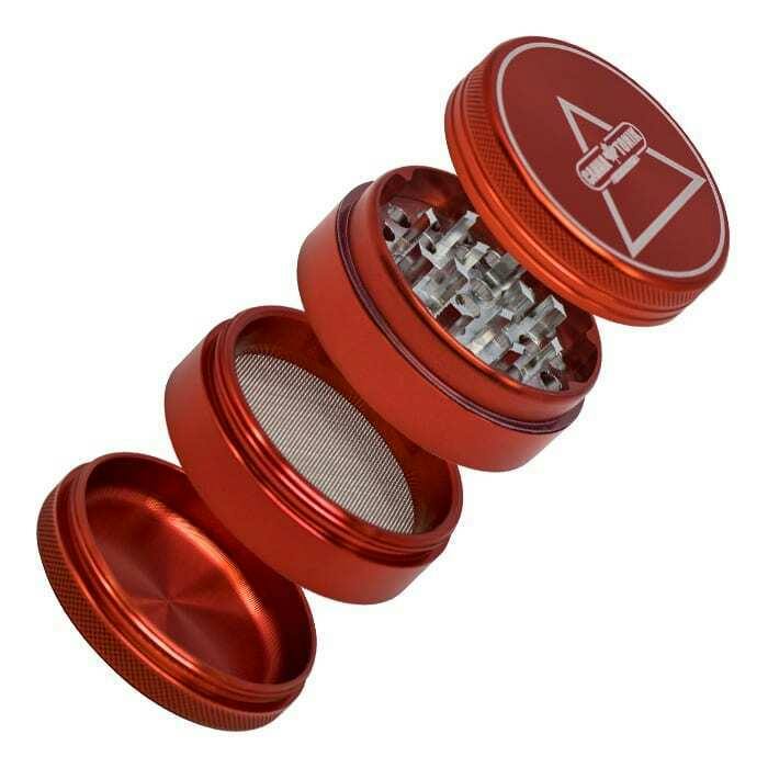 Red Cannatonik Premium Four-Stage 55mm Grinder