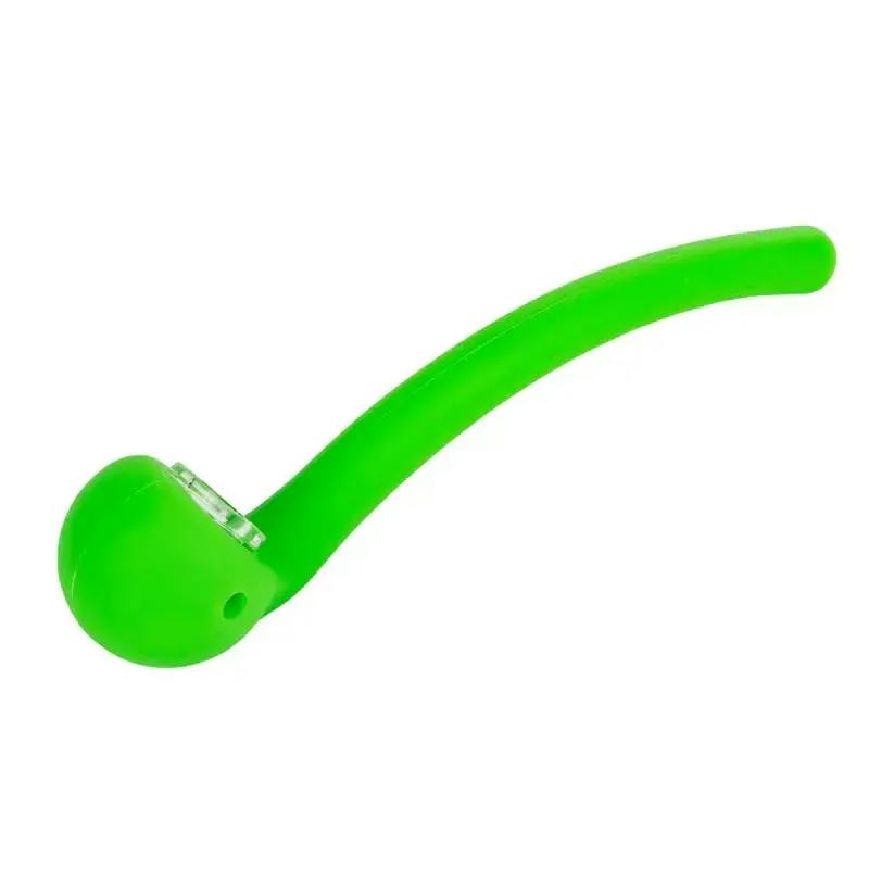 LIT Silicone 8" Gandalf Hand Pipe - Green
