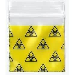 1.5" x 1.5" Apple Baggies - Biohazard
