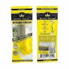 King Palm Mini Pre-Roll Pouch - Banana Cream- 2 Per Pack