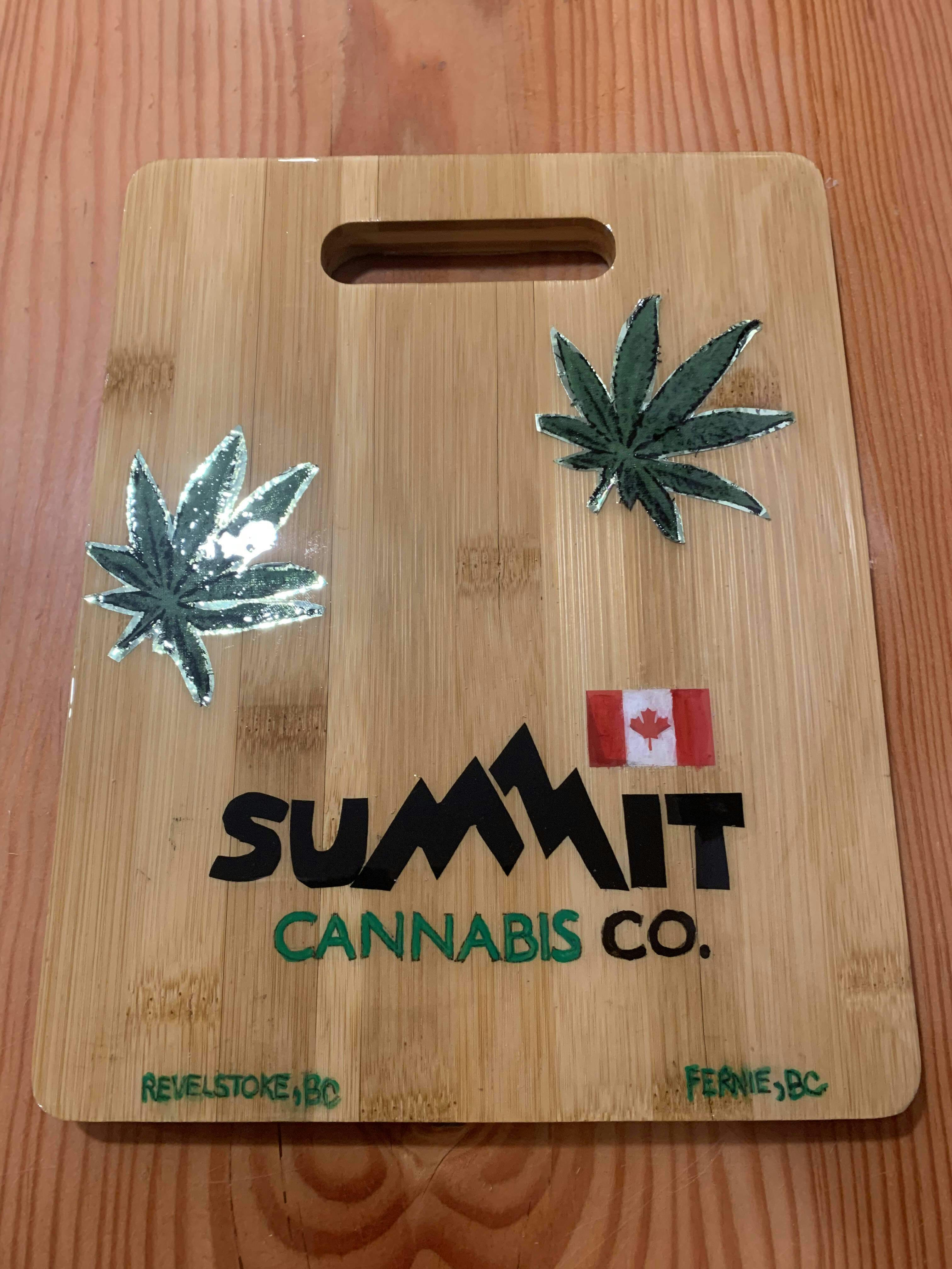 Custom Summit Cannabis Cutting Board