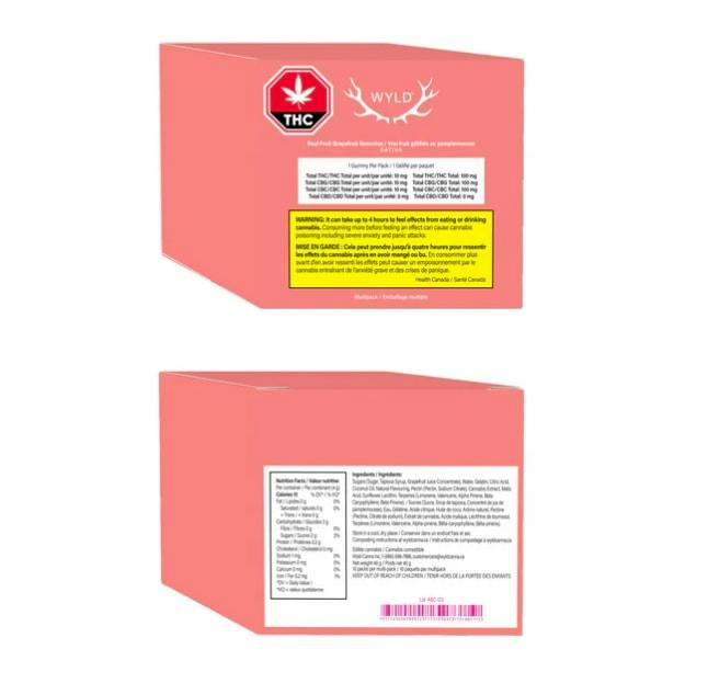 Real Fruit Grapefruit THC:CBG:CBC Gummies 10pk