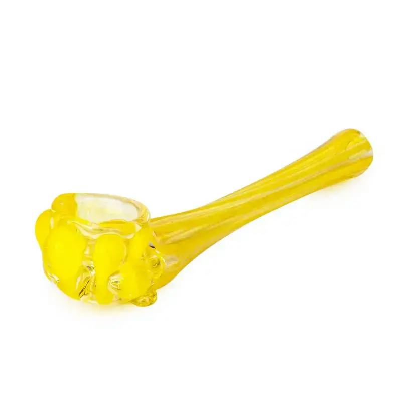 4" Straight Claw Hash Pipe - Yellow