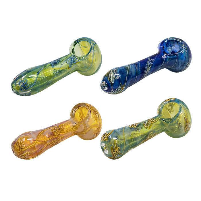 Standout Design Assorted Color 5" Glass Hand Pipe