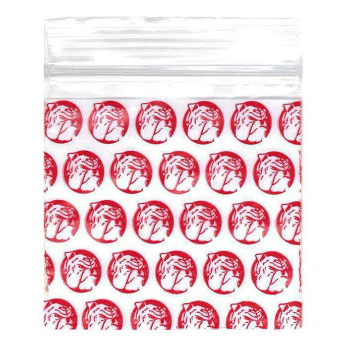 1.5" x 1.5" Apple Baggies - Red Dog