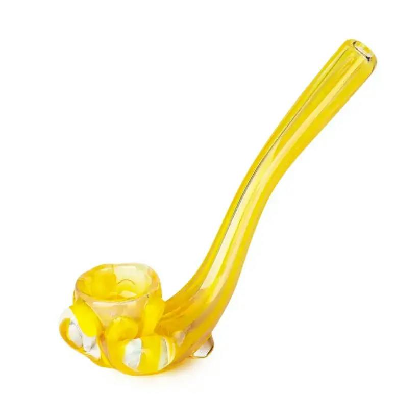 4" Sherlock Claw Hash Pipe - Yellow