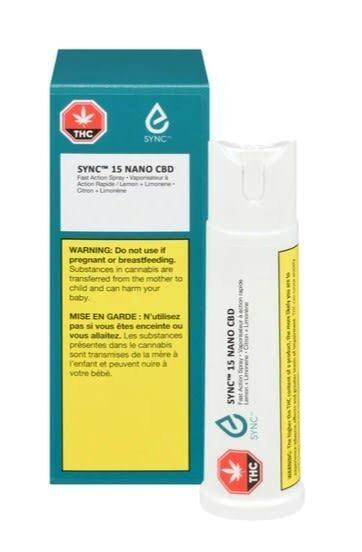 SYNC 15 NANO CBD SPRAY(LEMON + LIMONENE)