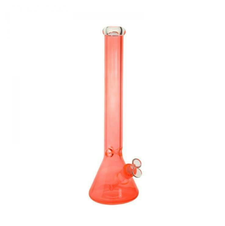 18" Day Glow Beaker Bong- Orange