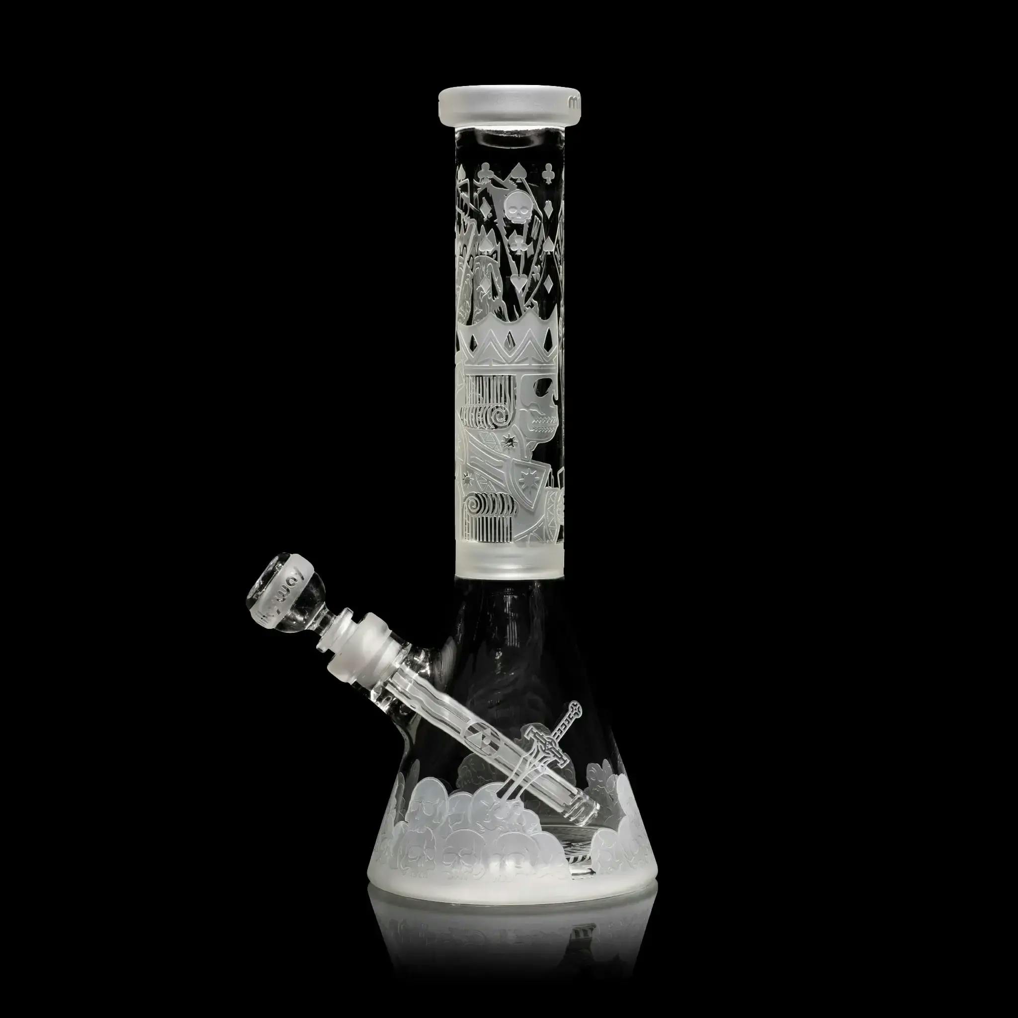 Skull Emperor 15" Beaker Bong - Clear