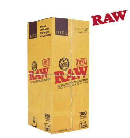 Raw Classic 1 1/4 Prerolled Cones - 900pk
