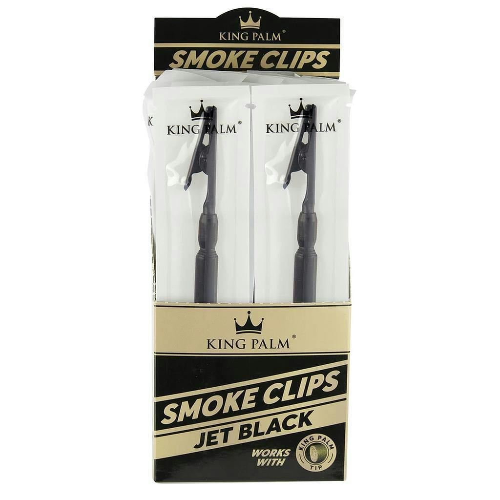 King Palm Extendable Roach Clips - Black