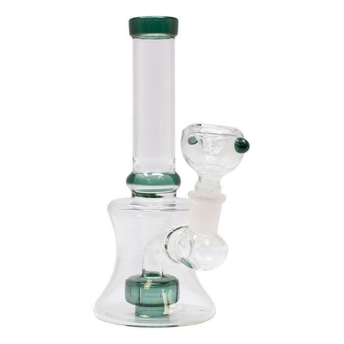 Green Mushroom Percolator Bubbler Bong