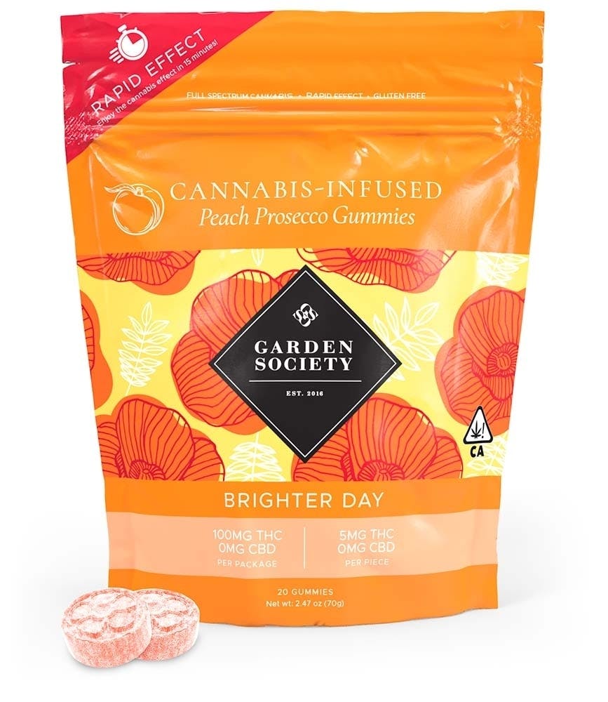 GARDEN SOCIETY SATIVA — Brighter Day Peach Prosecco