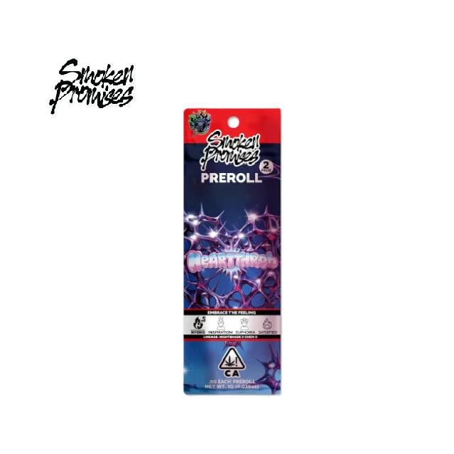 HEARTTHROB 1G 2 PACK PREROLLS
