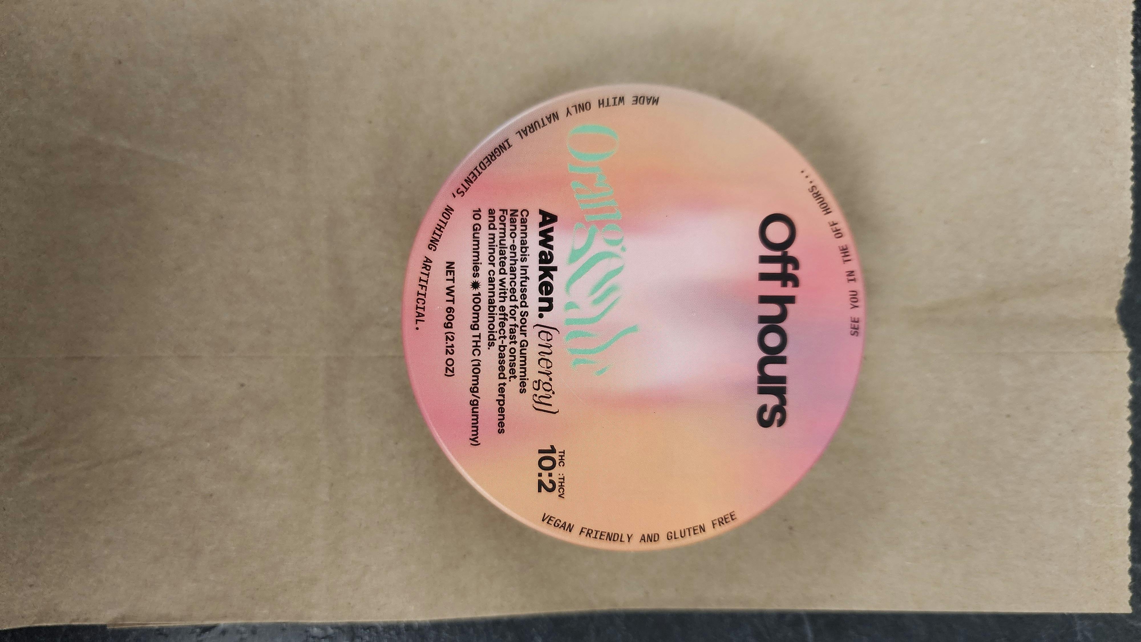 Awaken Orangeade Off Hours 100 mg Gummies