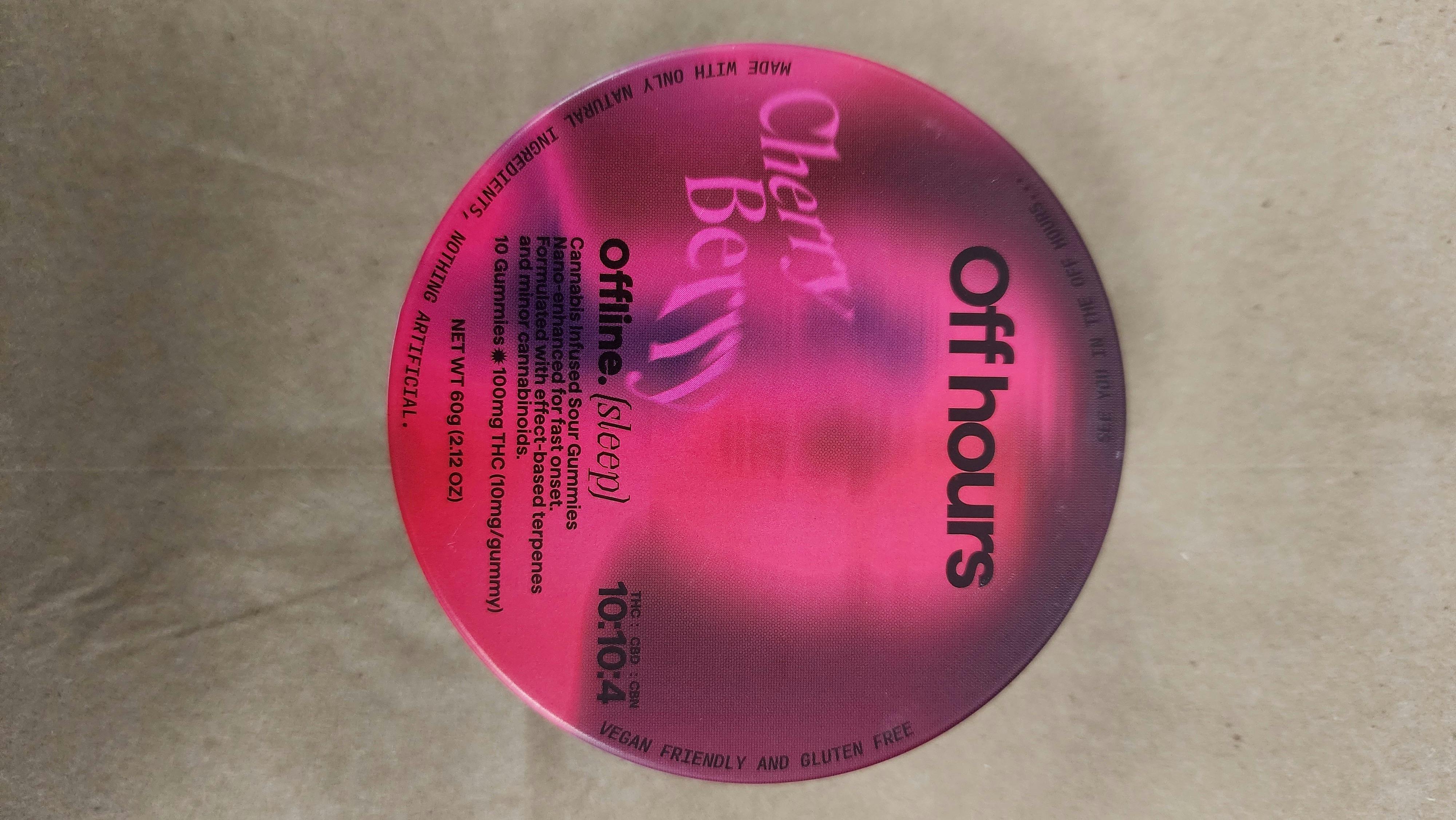 Offline Cherry Berry Off Hours 100mg Gummies