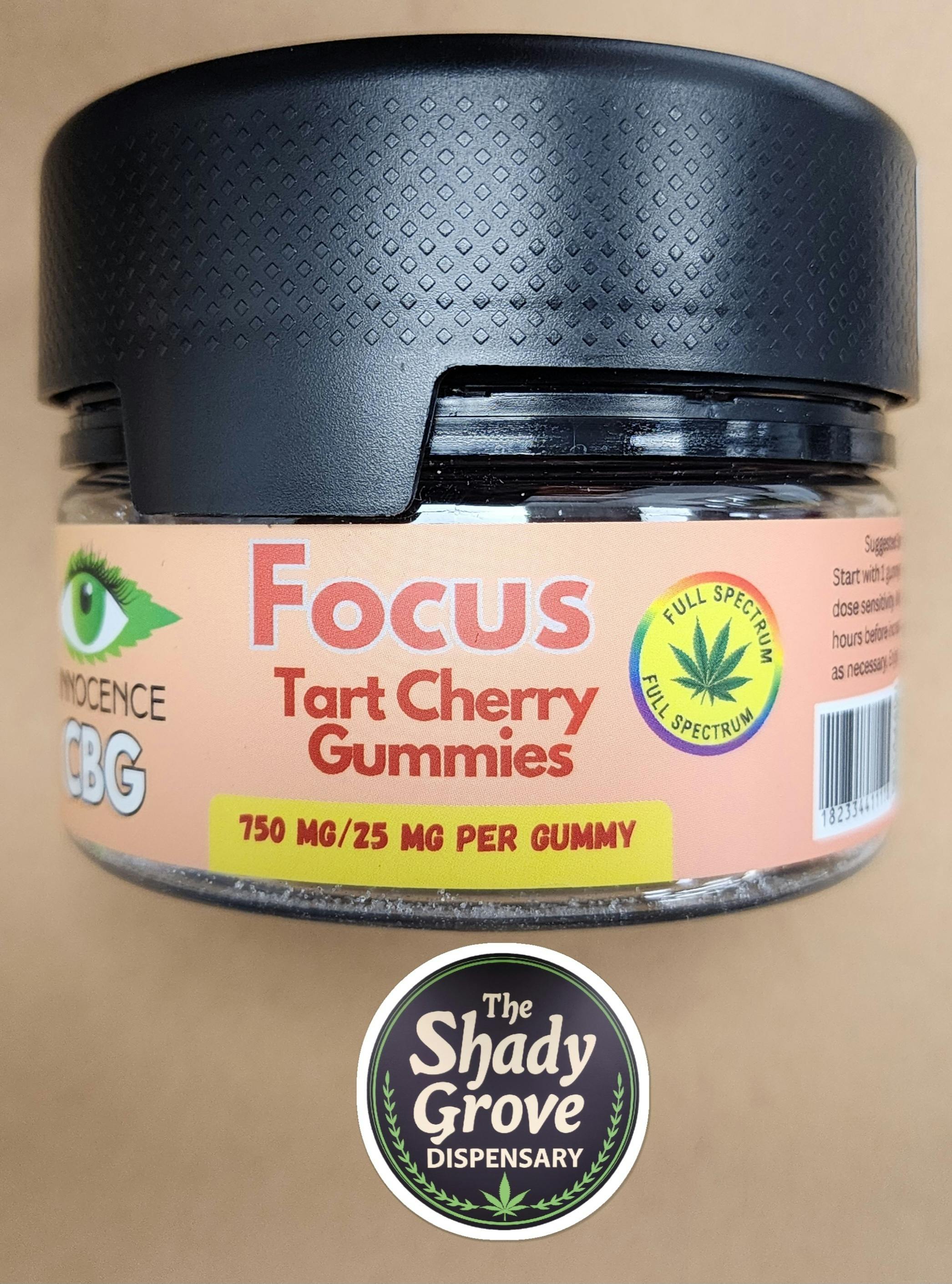 Focus CBD & CBG Innocence Tart Cherry Gummies 750 mg