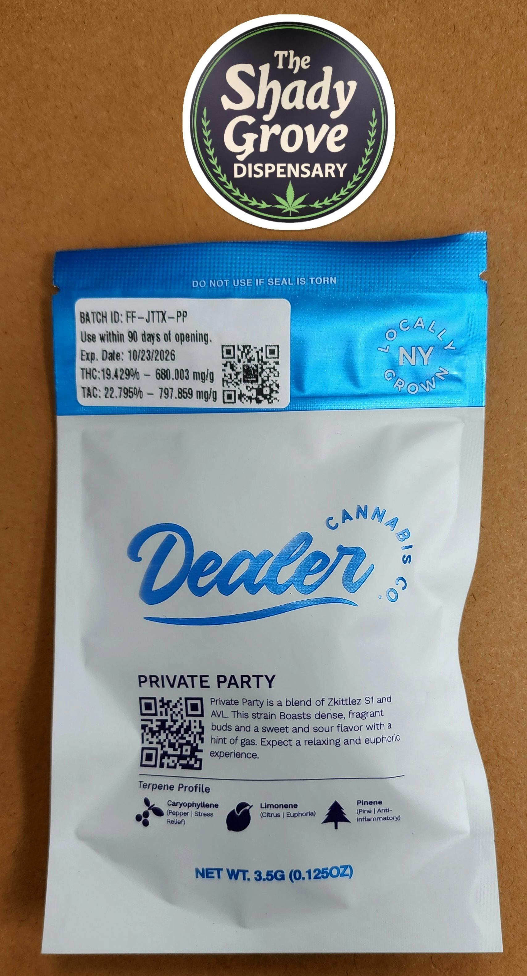 Private Party Dealer Cannabis Co 1/8th