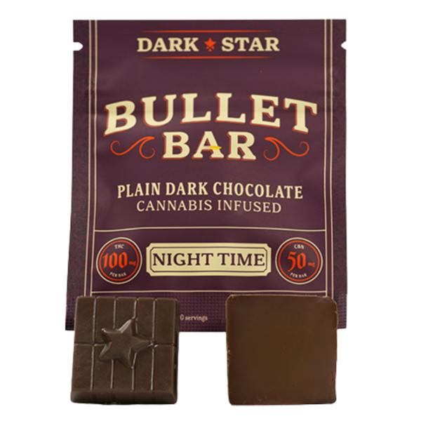 Night Time Bullet Bar Dark Chocolate Dark Star 100mg