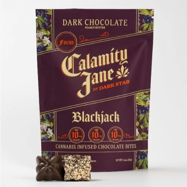 Blackjack Focus Dark Chocolate Peanut Butter Dark Star 100mg