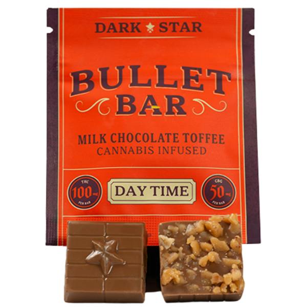 Day Time Bullet Bar Milk Chocolate Toffee Dark Star 100mg