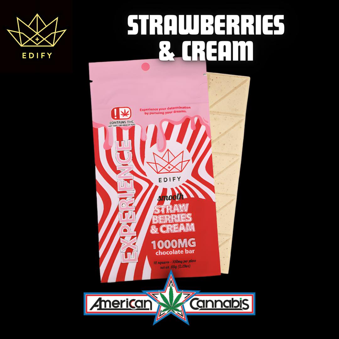 Edify Strawberries Cream Chocolate Bar