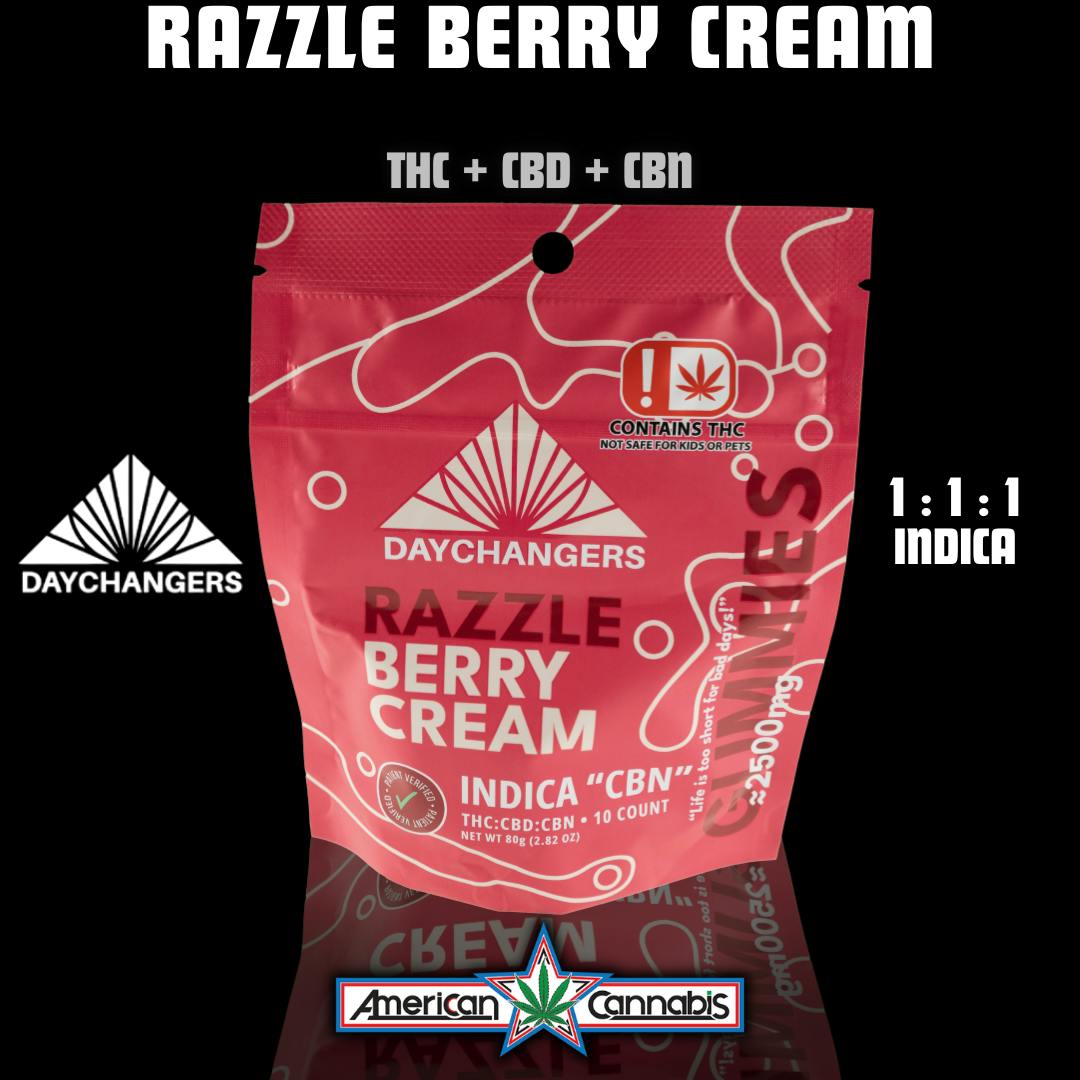 [Edible] Day Changers Razzle Berry Cream 2500mg [Indica]