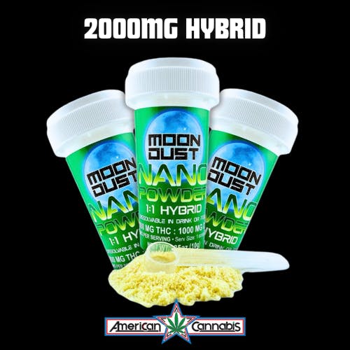 [Edible] Moon Dust Nano Powder 1:1 THC:CBD 2000mg [Hybrid] at American Cannabis Company