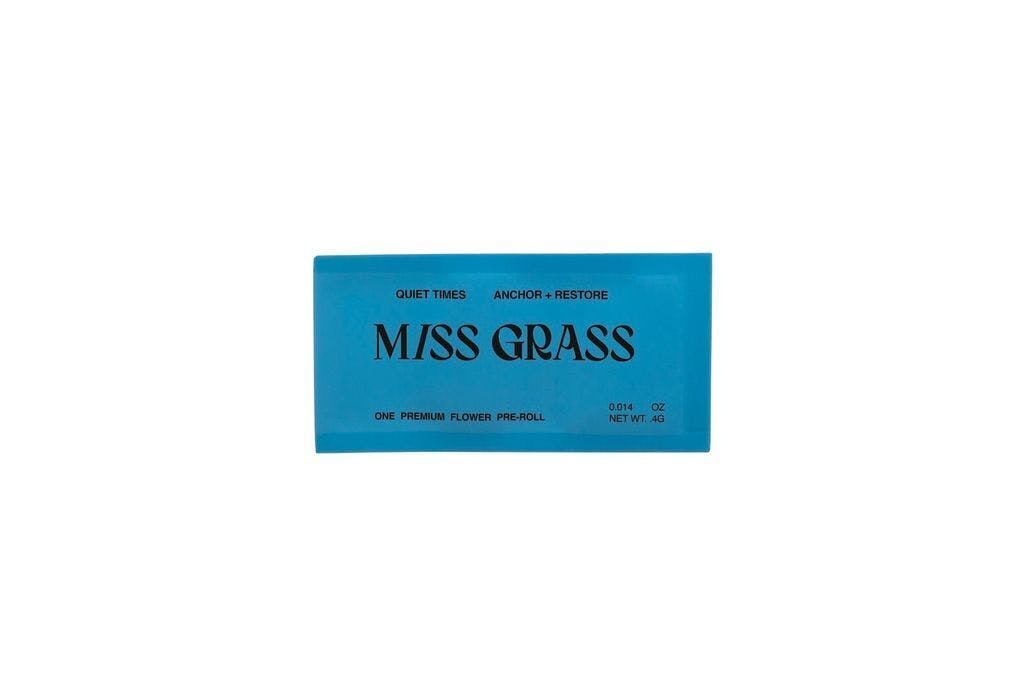 Miss Grass Quiet Times Gelato Rntz Spark Pre-Roll 0.4g [1pk] at Zen Leaf Cannabis Dispensary