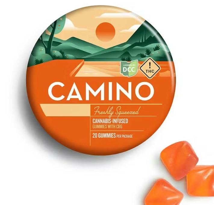 Camino: 1:2 THC:CBG Freshly Squeezed - Gummies 20pk