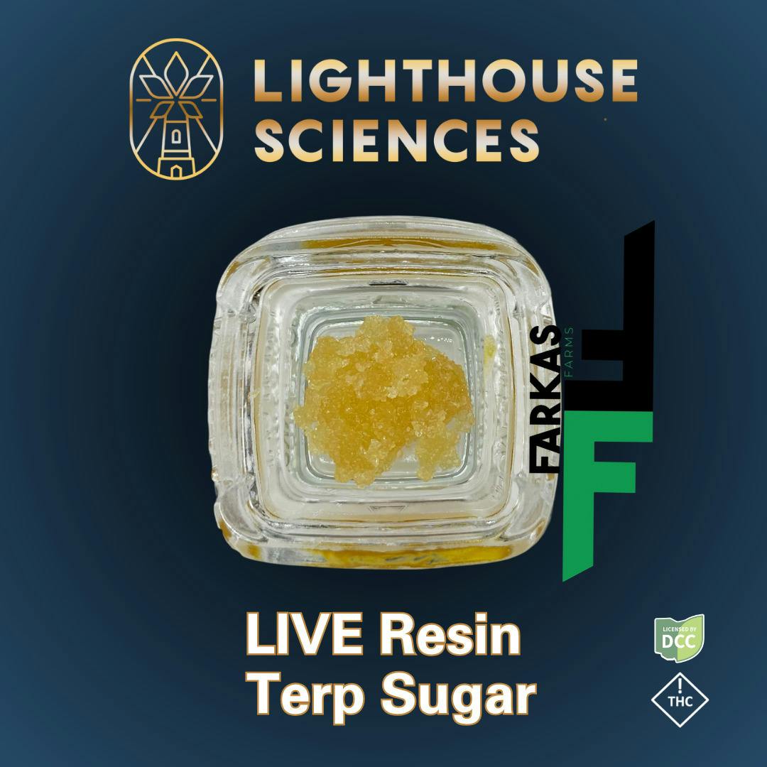 Lighthouse Sciences x Farkas Farms: Super SR Z - Live Resin Terp Sugar