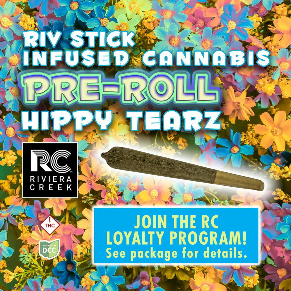 Riviera Creek: Hippy Tearz Riv Stick - Infused Preroll