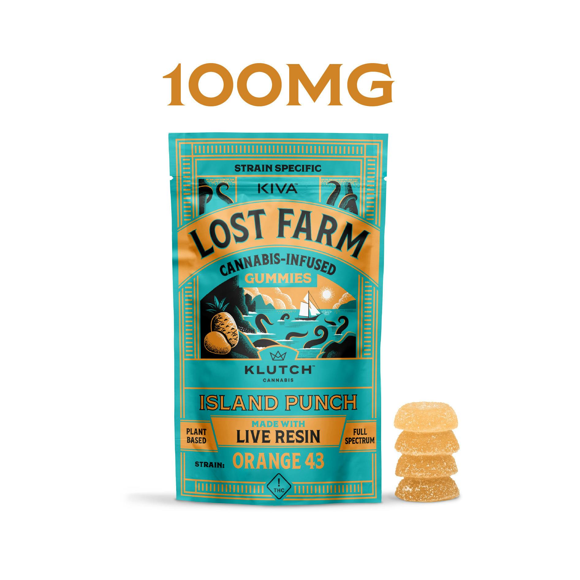Lost Farms: Island Punch - Live Resin Gummies 10pk