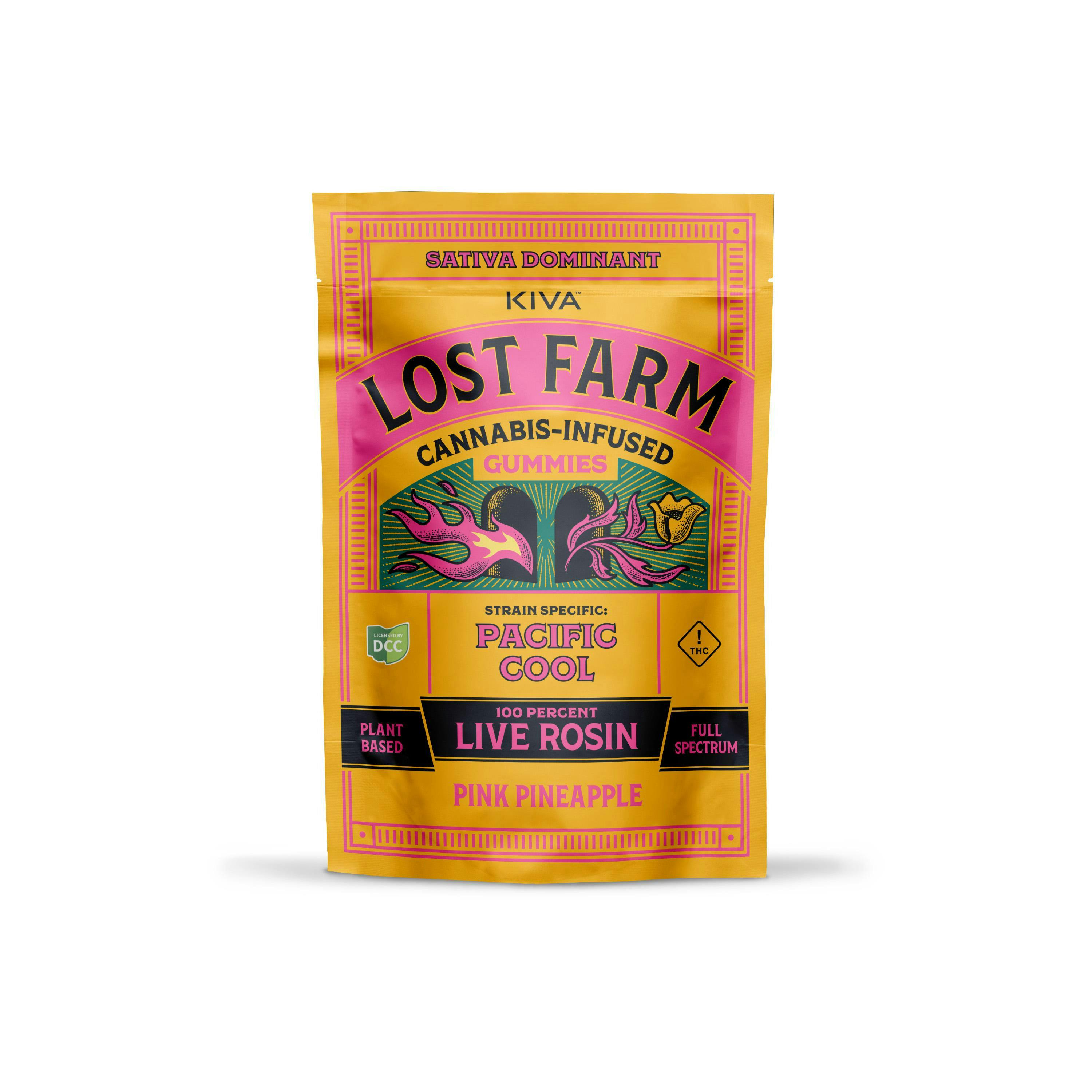 Lost Farms: Pink Pineapple - Live Rosin Gummies 10pk