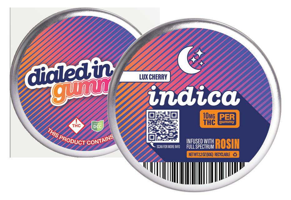 Dialed In: Lux Cherry - Live Rosin Gummies 10pk