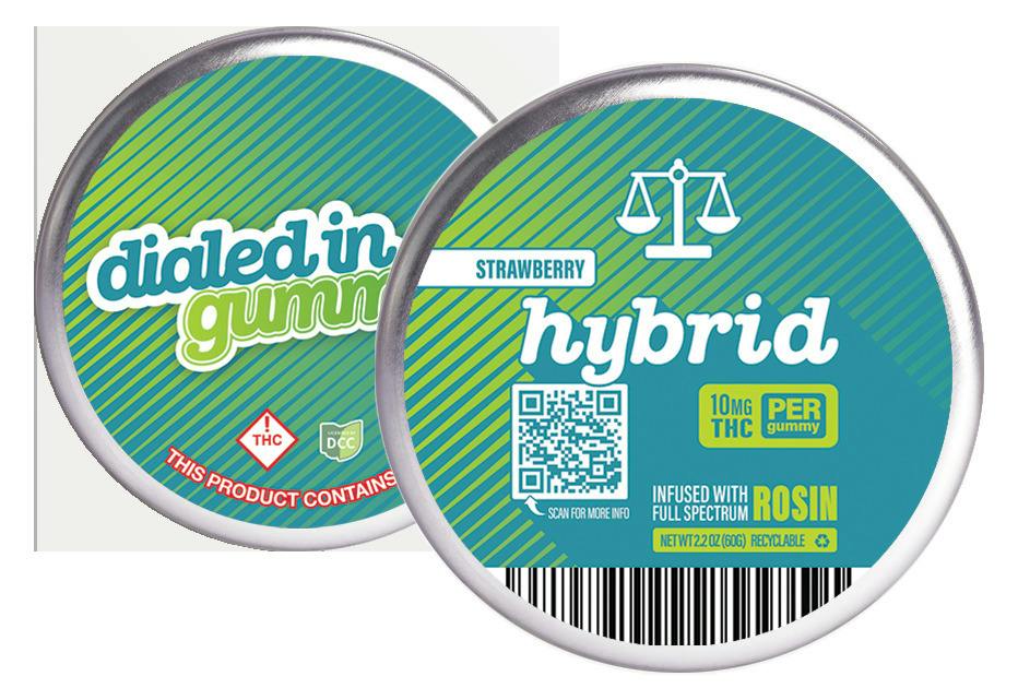 Dialed In: Strawberry - Live Rosin Gummies 10pk