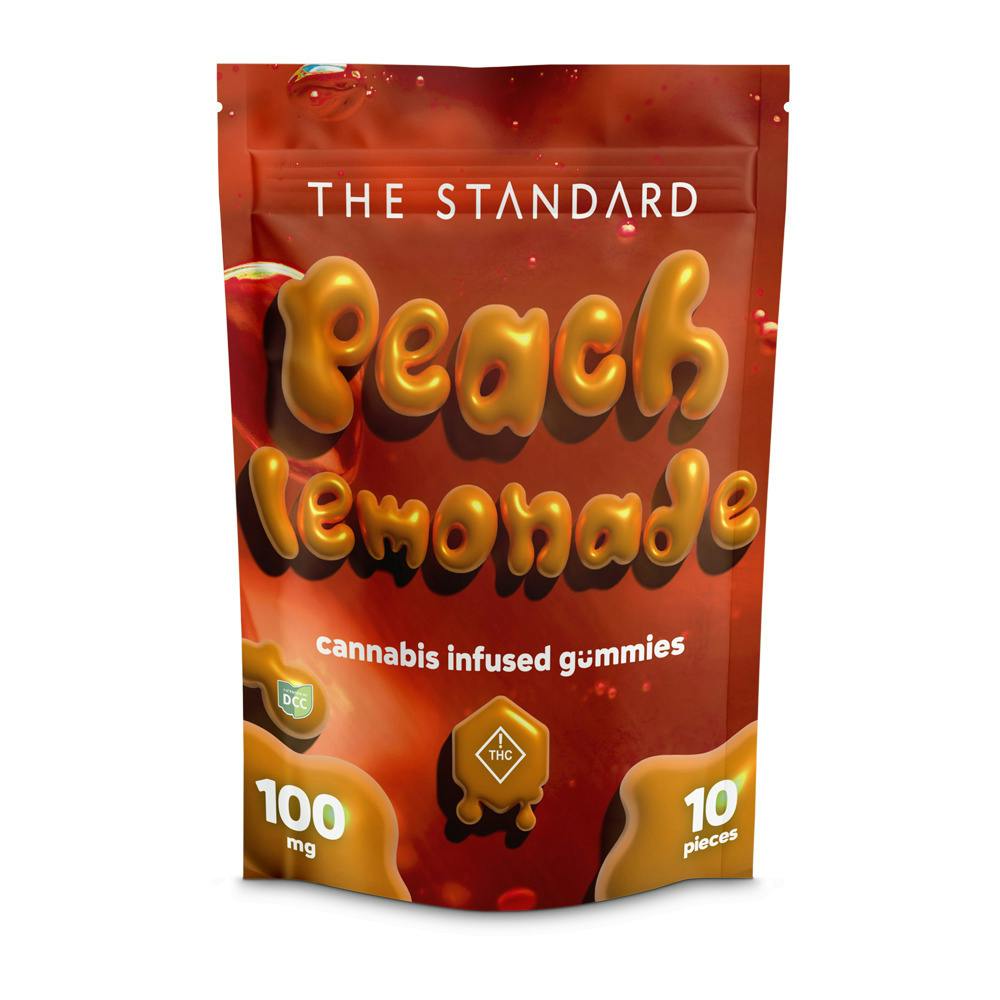 The Standard: 1:1 THC:CBG Peach Lemonade - Gummies 10pk
