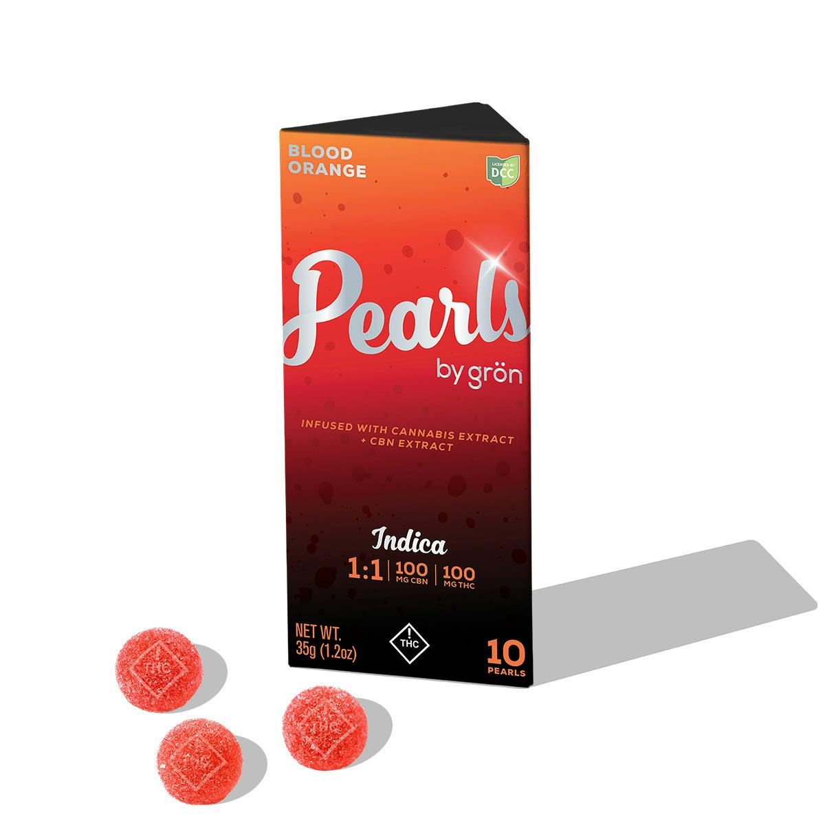 Gron: 1:1 THC:CBN Blood Orange Nocturnal Nectar Pearls - Gummies 10pk