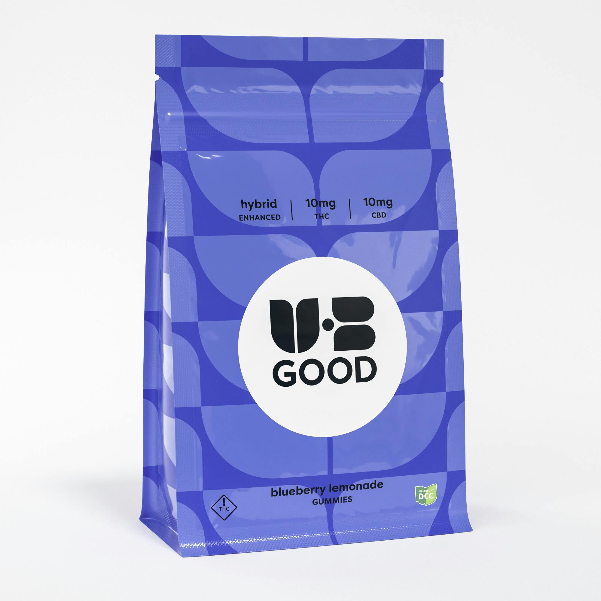 UBGOOD: 1:1 CBD:THC Blueberry Lemonade - Gummies 10pk