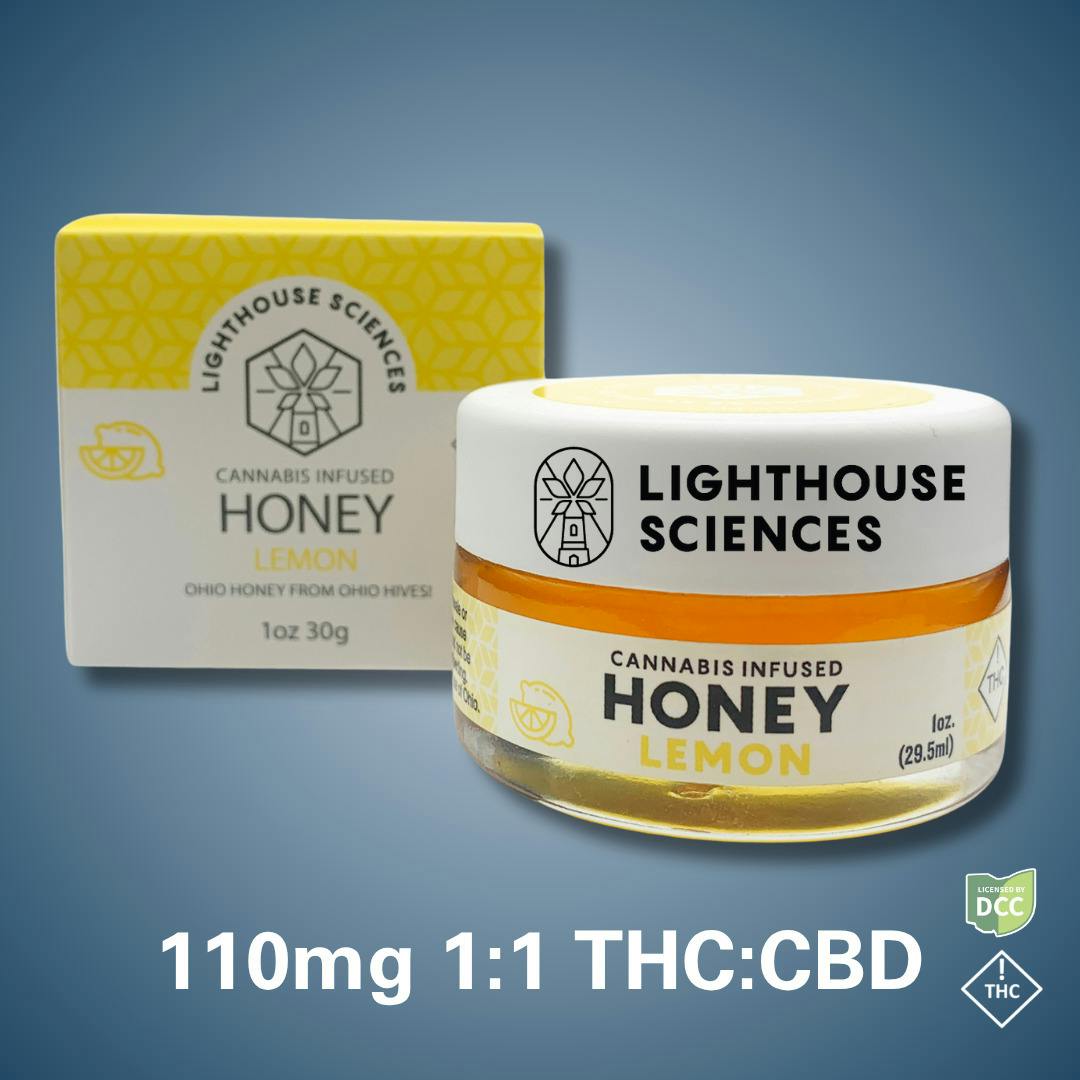 Lighthouse Sciences: 1:1 THC CBD Lemon - Honey