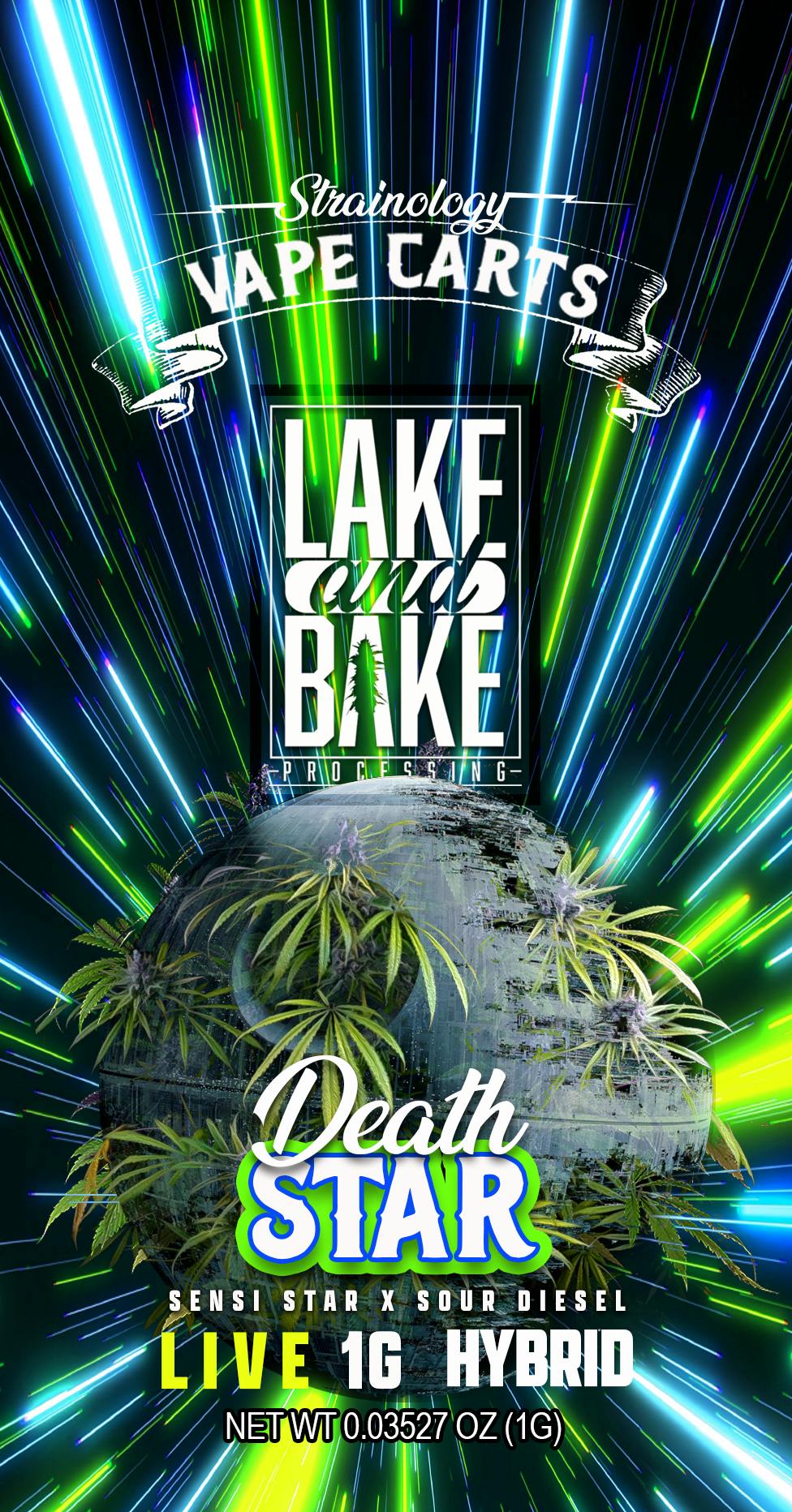 Lake and Bake 1g Cart Live Death Star