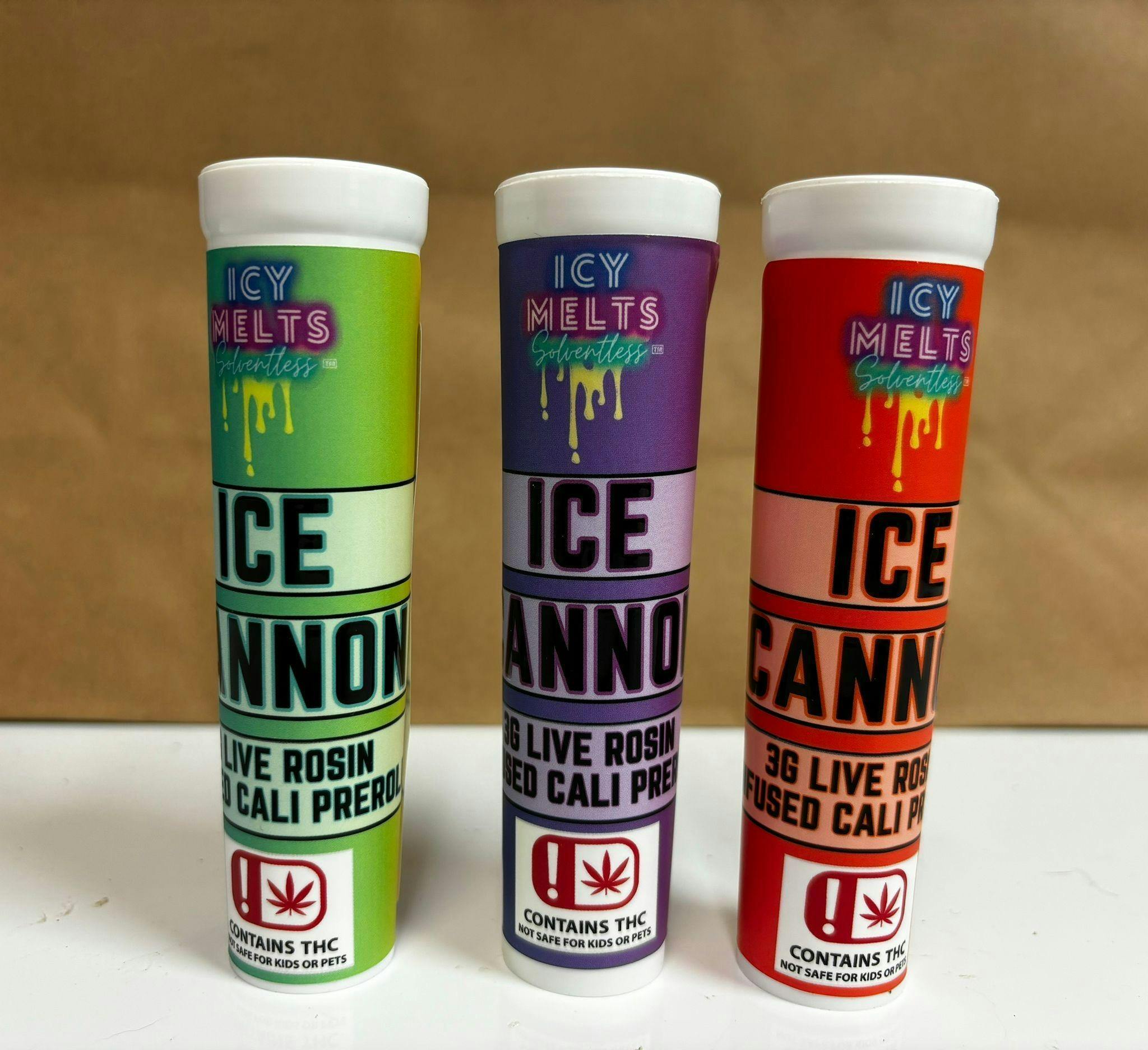 ICY MELTS-ICE CANNON- FREEDOM-INFUESD PRE_ROLLS