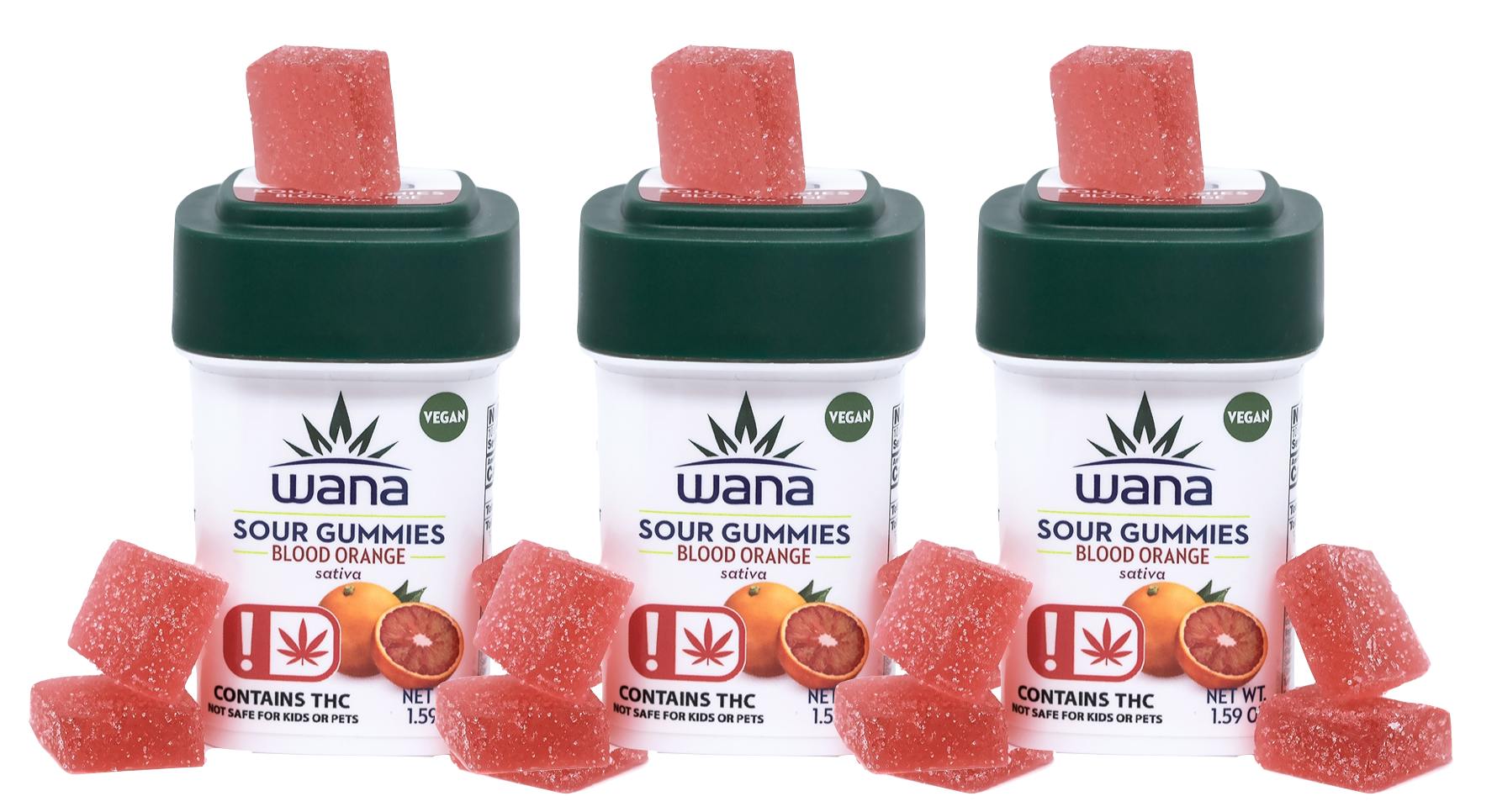 Wana High Dose Blood Orange Sativa 1000mg