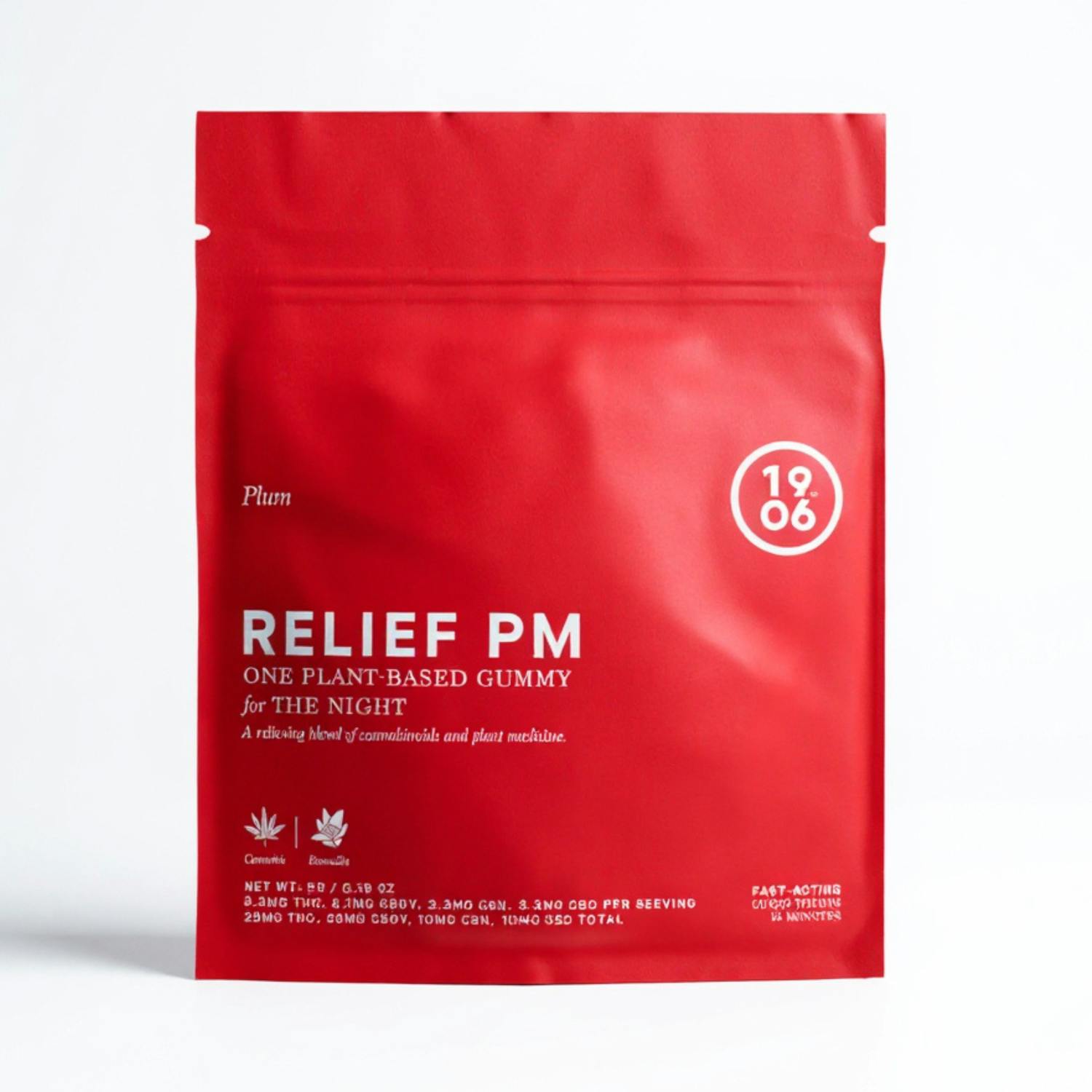 1906 Relief PM Plum Gummies- 250mg | 200mg CBDV | 100mg CBN | 100mg CBC